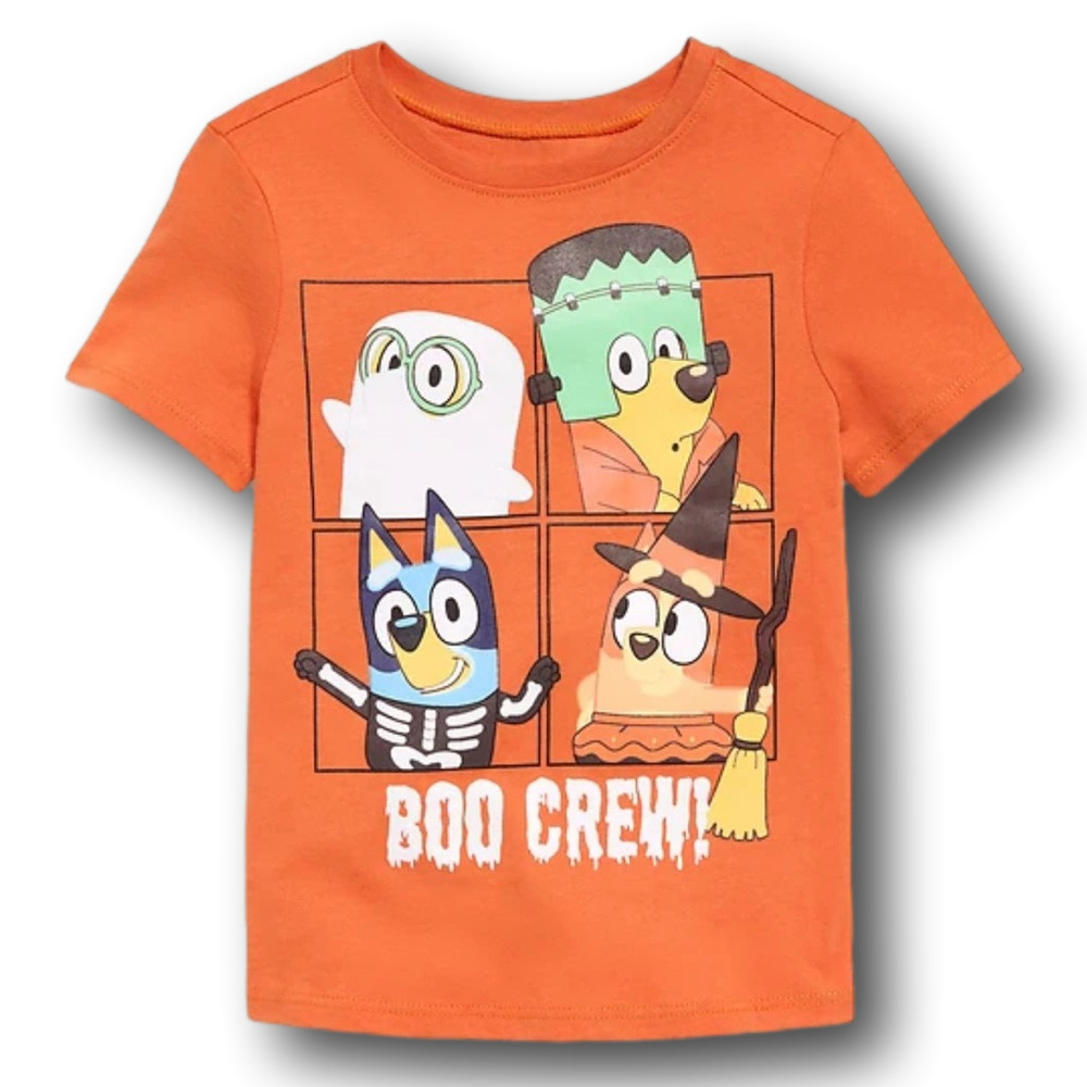 Kids Bluey "Boo Crew" Halloween T-Shirt - Size 12-18M - NWT